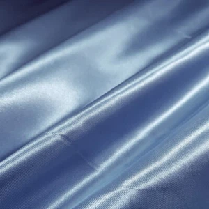 BABY BLUE MEDIUM SATIN BRIDAL DRESS FABRIC 58" GLOSSY BY THE YARD CINDERELLA - Picture 1 of 6