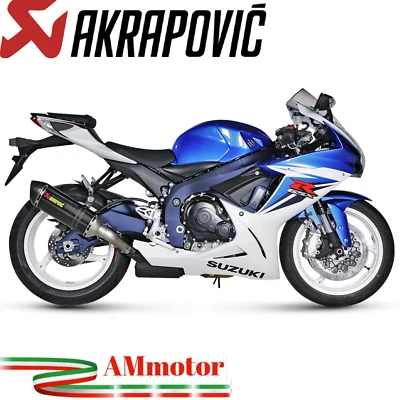 Akrapovic Suzuki GSX-R 600 2012 escape motocicleta deslizable carbono aprobado Foto 1 de 4