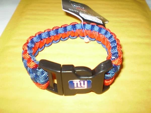 NFL New York Giants 10" Survivor Bracelet Paracord(Siskiyou Sports) New Nip - Picture 1 of 1