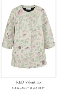 Red Valentino Floral Print Scuba Coat - Picture 1 of 3