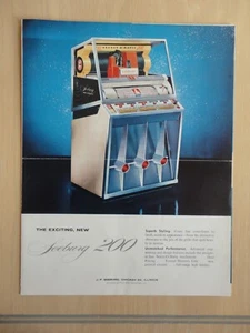 Seeburg 200 Jukebox Maschine Flyer Original 1957 seltener Prospekt - Bild 1 von 3