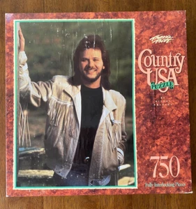 90's Vintage Travis Tritt Puzzle Country Music Star 750 Pieces New Sealed 18X24" - Picture 1 of 8