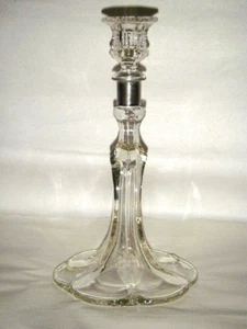 CANDELABRO ÚNICO VINTAGE DUNCAN MILLER CANTERBURY 65 VIDRIO TRANSPARENTE TORNILLO JUNTOS - Imagen 1 de 17