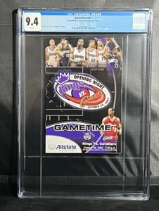 CGC 9.4 GAMETIME CLEVELAND CAVAILERS PROGRAM LEBRON JAMES DEBUT 10/29/2003 *RARE - Picture 1 of 2