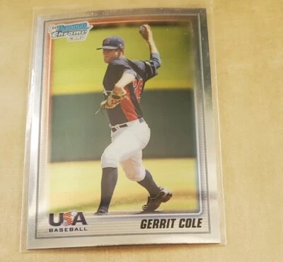 2010 Bowman Chrome USA Baseball #BC5 Gerrit Cole Team USA BB🔥Yankees PWE Ship - Image 1 of 2