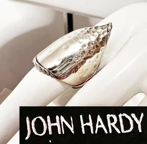 $495 John Hardy sz 5 Palu Kapal SS Cable-Chain Edges Medium Sail Ring Women NWT - Picture 1 of 12