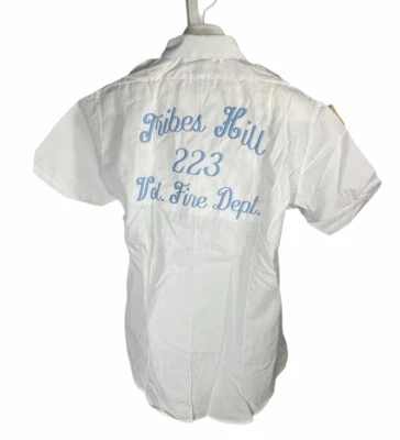 De colección Tribes Hill 223 Vol Fire Dept Jack Manga Corta Abotonada Talla 15 2 Foto 1 de 4