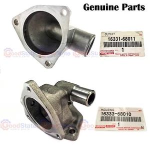 Genuine Toyota LandCruiser HJ60 HJ47 Upper Lower Thermostat Water Housing Set - Picture 1 of 17