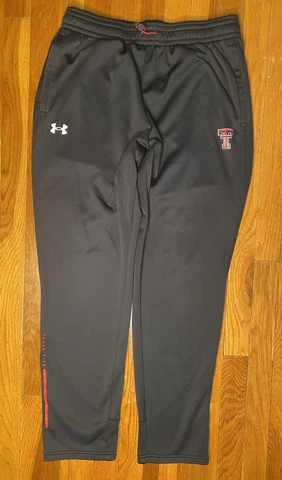 Texas Tech Red Raiders Under Armour Athletic Pants Men's Black Size Large Cover