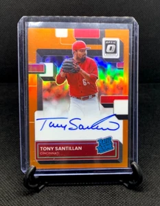 TONY SANTILLAN 2022 Donruss Optic Rated Rookie Orange Prizm Auto RC /100 - Picture 1 of 2