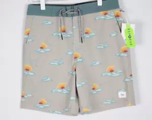 Katin Boys Boca Hybrid Swim Trunks Shorts 26 Clouds Sunset Beige Board Shorts - Picture 1 of 4