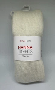 Hanna Andersson White Footed Tight 150cm US 12 NEW - Picture 1 of 2
