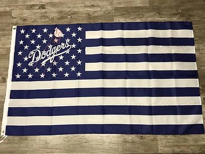 Los Angeles Dodgers Banner 3x5 Feet flag. Same Day Ship World Series 2024 - Image 1 of 4