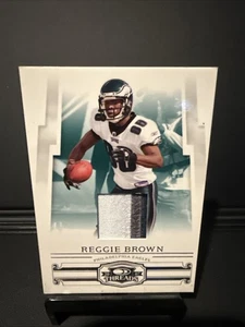 2008 Donruss Threads Jerseys Prime 3 Color Patch 15/25 Reggie Brown Eagles Rare - Picture 1 of 2