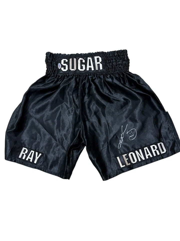Sugar Ray Leonard Signed Boxing Trunks PSA DNA Authenticated - Image 1 of 4