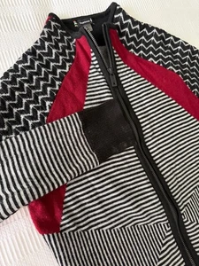 Smartwool Dacono Skipullover Full Zip Merinowollmischung, schwarz rot, Damen S - Bild 1 von 9