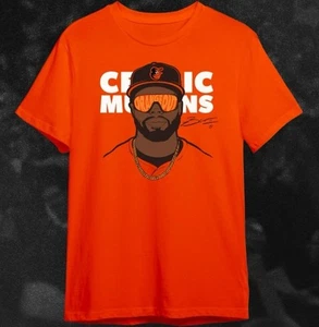 Cedric Mullins Baltimore Orioles Orange Out T-Shirt XL New - Picture 1 of 1