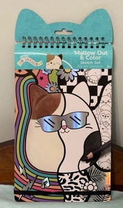Squishmallow Mallow Out and Color Sketch Set and Squishy Pen Brand New - Picture 1 of 3