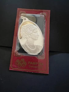 Pamp Sa Suisse Half Ounce .999 Silver Cameo Pendant-Original Packaging *READ* - Picture 1 of 5