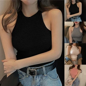 Relaxed Fit Damen ärmellose Weste Freizeit koreanischer schmaler Stil für jede - Picture 1 of 22