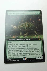 MTG Fecund Greenshell x1- ExtArt-Bloomburrow-Lightly Played - Imagen 1 de 1