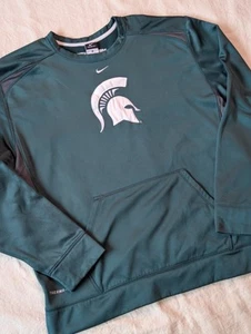 Nike Michigan State University 2010 Center Swoosh grün bestickt Rundhalsausschnitt XL - Bild 1 von 10