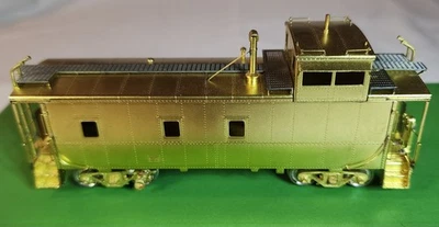 Overland Models HO Scale Brass D&RGW Steel Caboose Unpainted NIB - Image 1 of 4