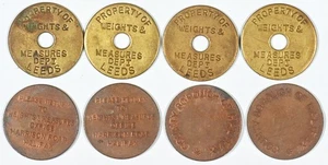 8 Yorkshire Trading Standards Weights and Measures ⅓ ounce and 10g test tokens - Picture 1 of 1
