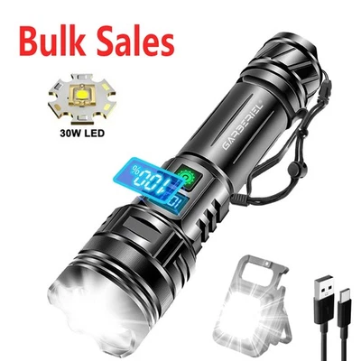 Paquete de 1-20 linternas recargables LED súper brillantes 5000000LM Foto 1 de 4