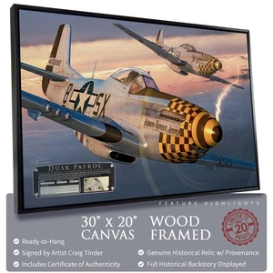 P-51 Mustang - Dusk Patrol - 30"x20" Canvas | INCLUDES: Skin Relic - Picture 1 of 7