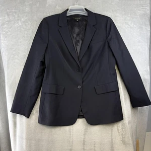 Blazer Talbots Mujer 14 Azul Marino Oscuro Dos Botones Elastizado Lana Forrado Chaqueta de Carrera - Imagen 1 de 11
