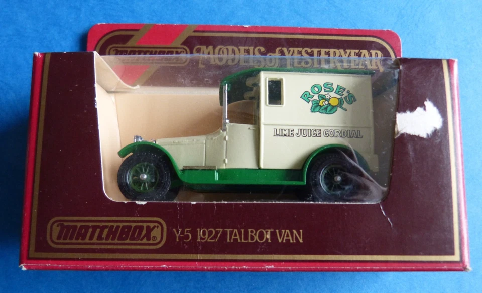 1984 Matchbox Modell Y 5 1927 Talbot Van Rose´s Juice Models of Yesterday 1:47 - Bild 1 von 3