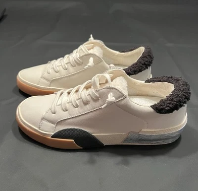 Zapatillas de felpa Dolce Vita Zina - blancas/negras - talla 7 - nuevas Foto 1 de 4