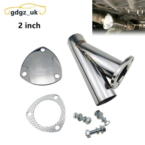 2"/2inch Electric Exhaust Pipe Y-pipe with Seal Gasket Stainless Steel Downpipe - Picture 1 of 12