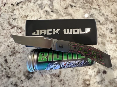 Jack Wolf Bionic Sugar Watermelon Folding Knife S90V Satin Finish - Image 1 of 4