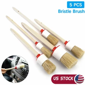 5Pcs Car Cleaning Kit Interior Detailing Wash Brushes Engine Wheel Clean Brush - Picture 1 of 12