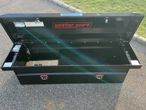 Brand newWEATHER GUARD FullSize Low Profile Steel Saddle Box Gloss Black Finish. - Picture 1 of 7