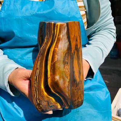 5910 g Raro Natural Hermoso Ojo de Tigre Mineral Cristal Espécimen Curación 2159 Foto 1 de 4