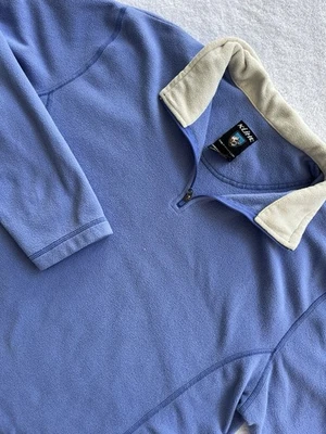 Pullover Kuhl para mujer micro-gamuza polar cuarto cremallera manga larga azul XL Foto 1 de 4