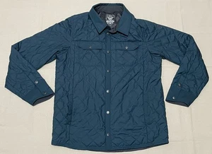 Moosejaw Men’s Mountaineering Coat Lightweight Blue Quilted Snap Jacket Sz L - Picture 1 of 21