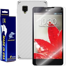 ArmorSuit MilitaryShield Lg Optimus G (Sprint) Screen + White Carbon Fiber