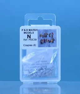 P & D Marsh PDC39 Couples (8) 'N' Gauge Unpainted White Metal Kit 1St Class Post - Picture 1 of 5