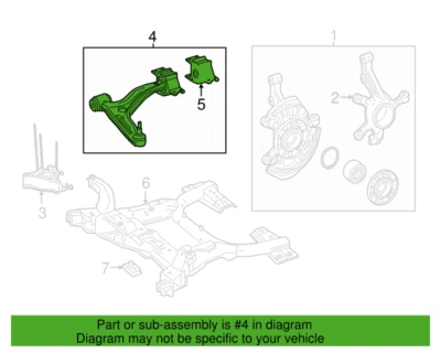 Mercedes Benz GLA45 AMG GLA250 2015-2020 Left Lower Control Arm 1763300100 - Image 1 of 3