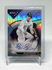 2023 Topps Finest Brian Serven RC Auto Colorado Rockies #FA-BS - Picture 1 of 2