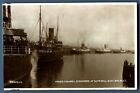 RPPC real photo Cross Channel Steamers at Donegall Quay Belfast postcard #18