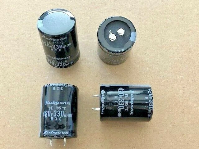 10 Stück Elko - 30x40 - 330uF - 420V - RM10 - 105° Snap-IN - Rubycon - Bild 1 von 1