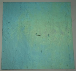 1408.31 IRIDISIERTES TRANSPARENTES LT AQUAMARINBLAU 4"x 4" BULLSEYE 3mm GLAS 90 COE - Bild 1 von 6
