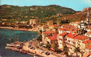 Vintage Postcard France Calvi on the Island of Corsica by Pan Am Airlines - Picture 1 of 2