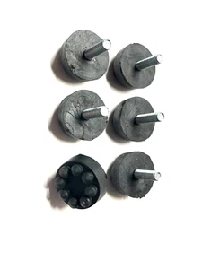 6-Pack Rubber leveling Feet 1.5" diameter - Picture 1 of 3