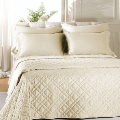 Trapuntino/Copriletto trapuntato matrimoniale Caleffi raso di cotone vari colori - Immagine 1 di 4